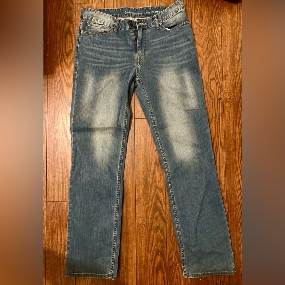 Men's Calvin Klein worn out Denim